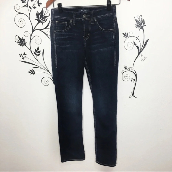 Silver jean Suki high straight size 25 dark wash - Picture 1 of 6